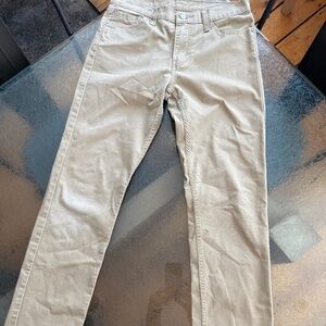 Levis 511 Jeans Mens 30x34 Tan  Straight Mid Rise Stretch Light Wash Denim